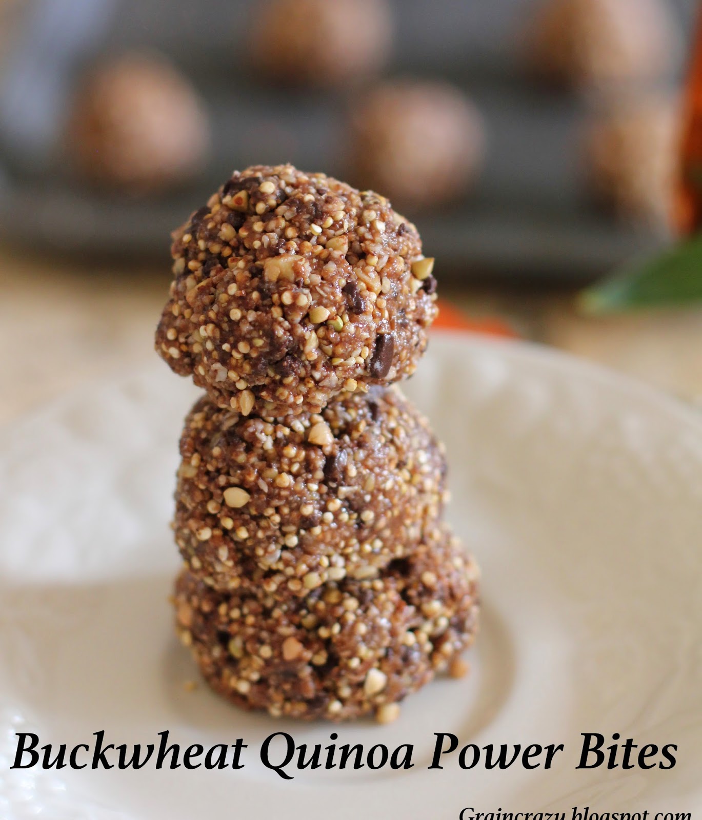 Grain Crazy Yummy Buckwheat Quinoa Power Bites (gluten free & raw)