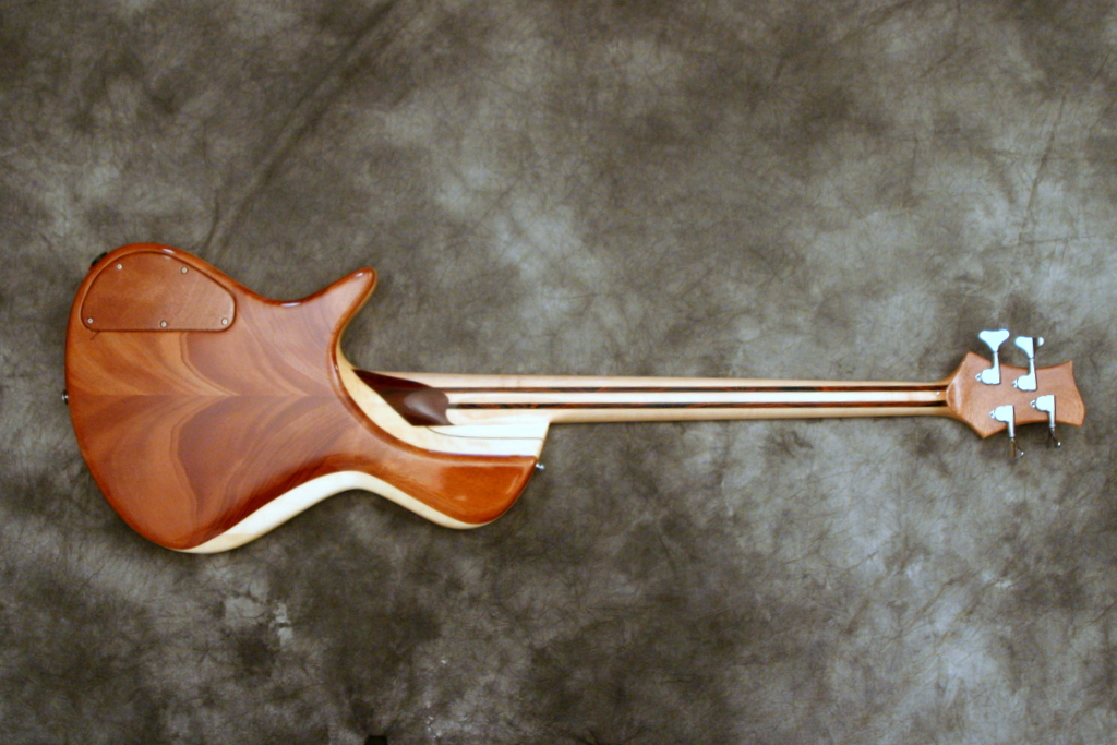 Ziegenfuss Guitars Crotch Mahogany Singlecut Bass