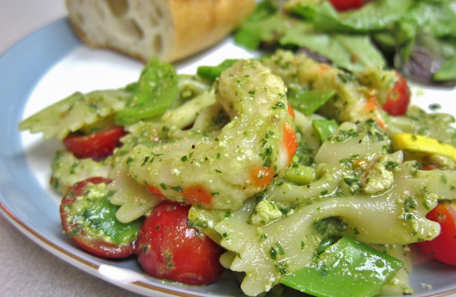 The Vegan Chronicle: Pasta Tossed with Shrimp, Vegetables ...