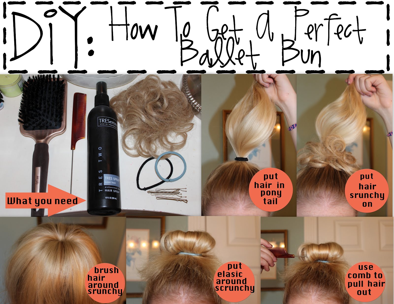 sincerely, truly scrumptious DIY How To Get A Perfect Ballet Bun