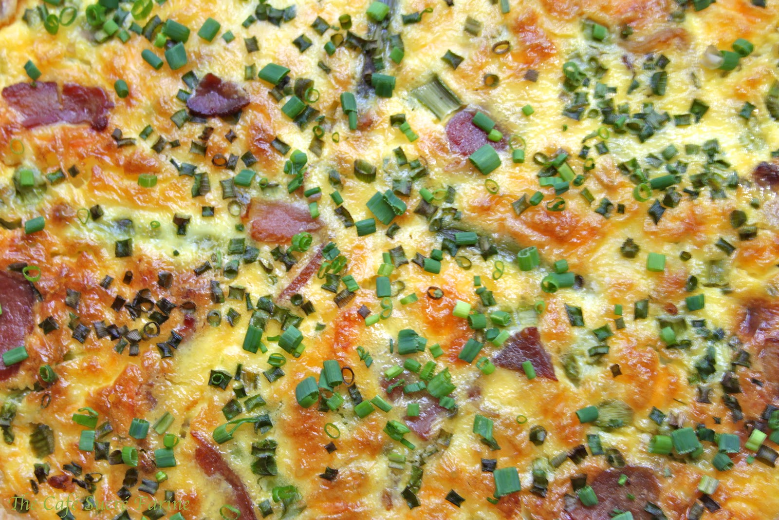 Cheddar Quiche with Asparagus & Bacon The Café Sucre Farine