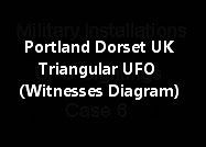 Portland Dorset UK Triangular UFO (Witnesses Diagram)