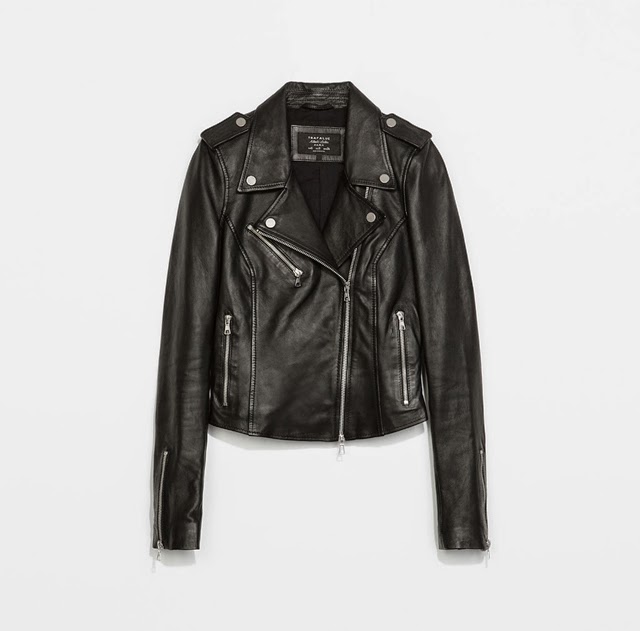 zara basic leather jacket