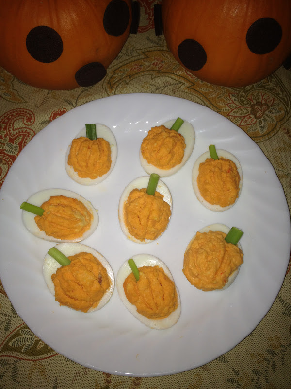 Constant Growing Amazement Cooks! Halloween Deviled Eggs