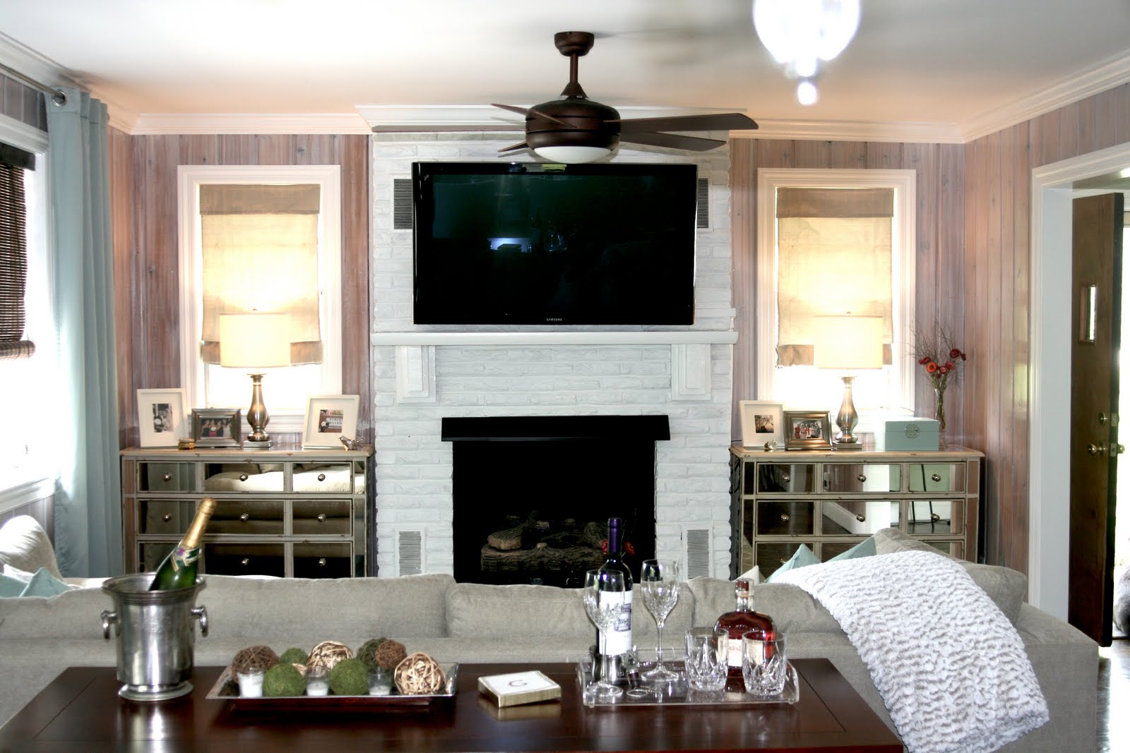 Just a Touch of Gray Whitewash Treatment