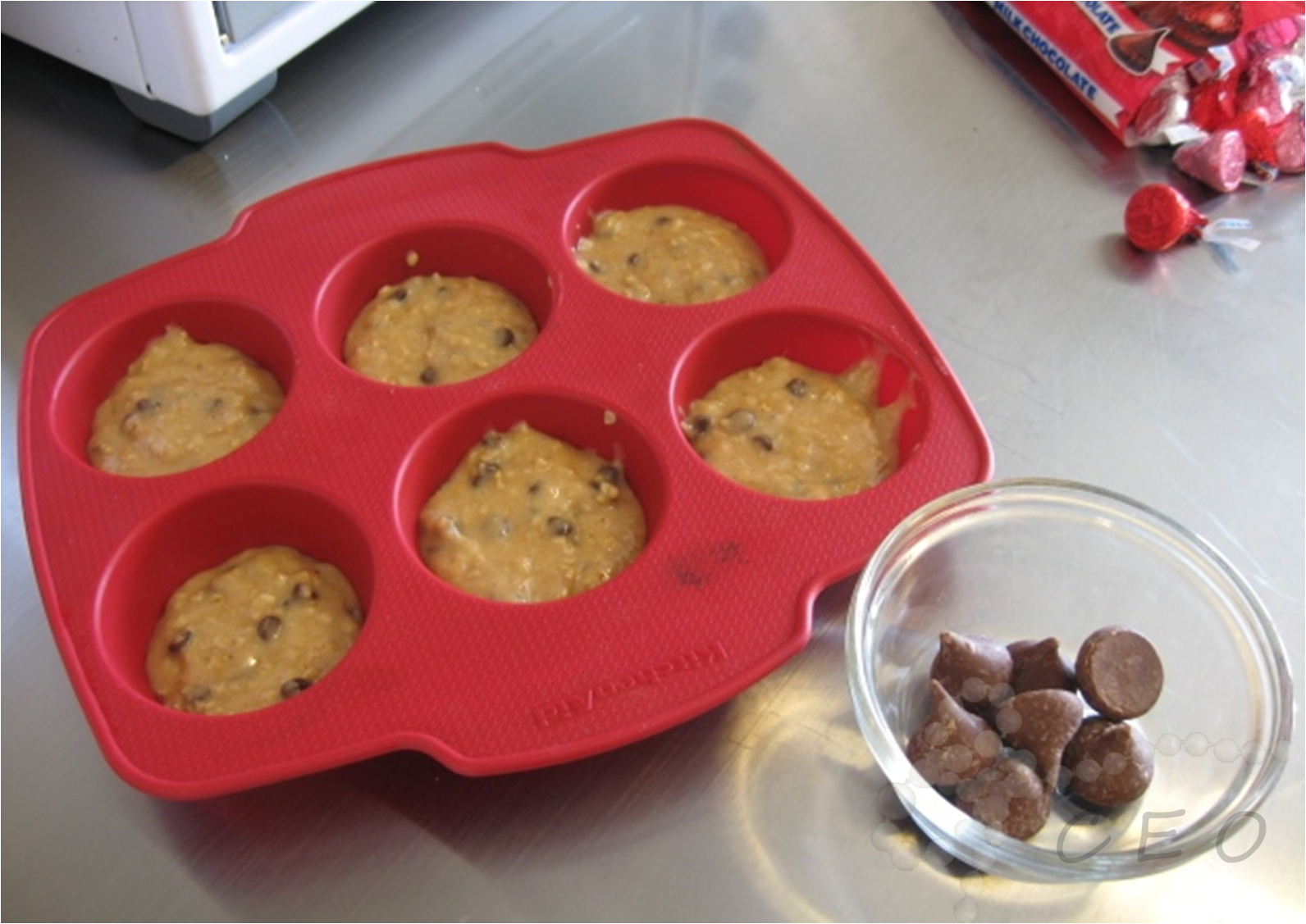 Classy Event Organizer "Surprise" Hershey Kiss Chocolate Chip Muffins
