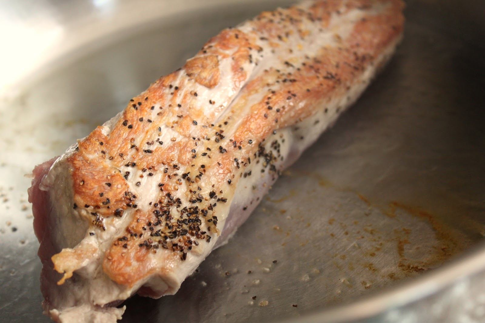 A Feast for the Eyes Pork Tenderloin with Roasted Grape Sauce