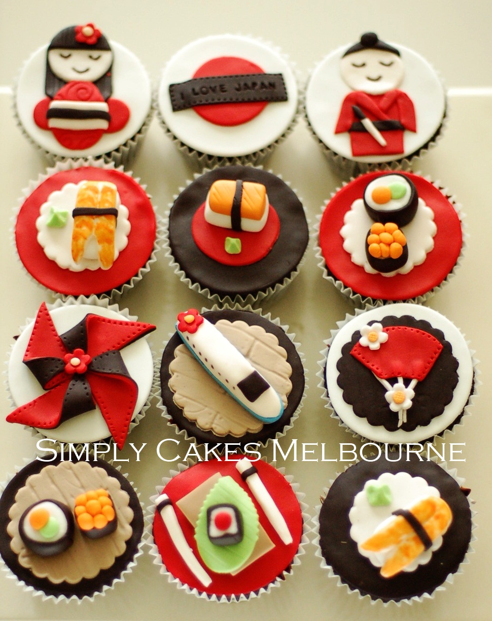 Simply Cakes Melbourne Japanese Themed Cupcakes