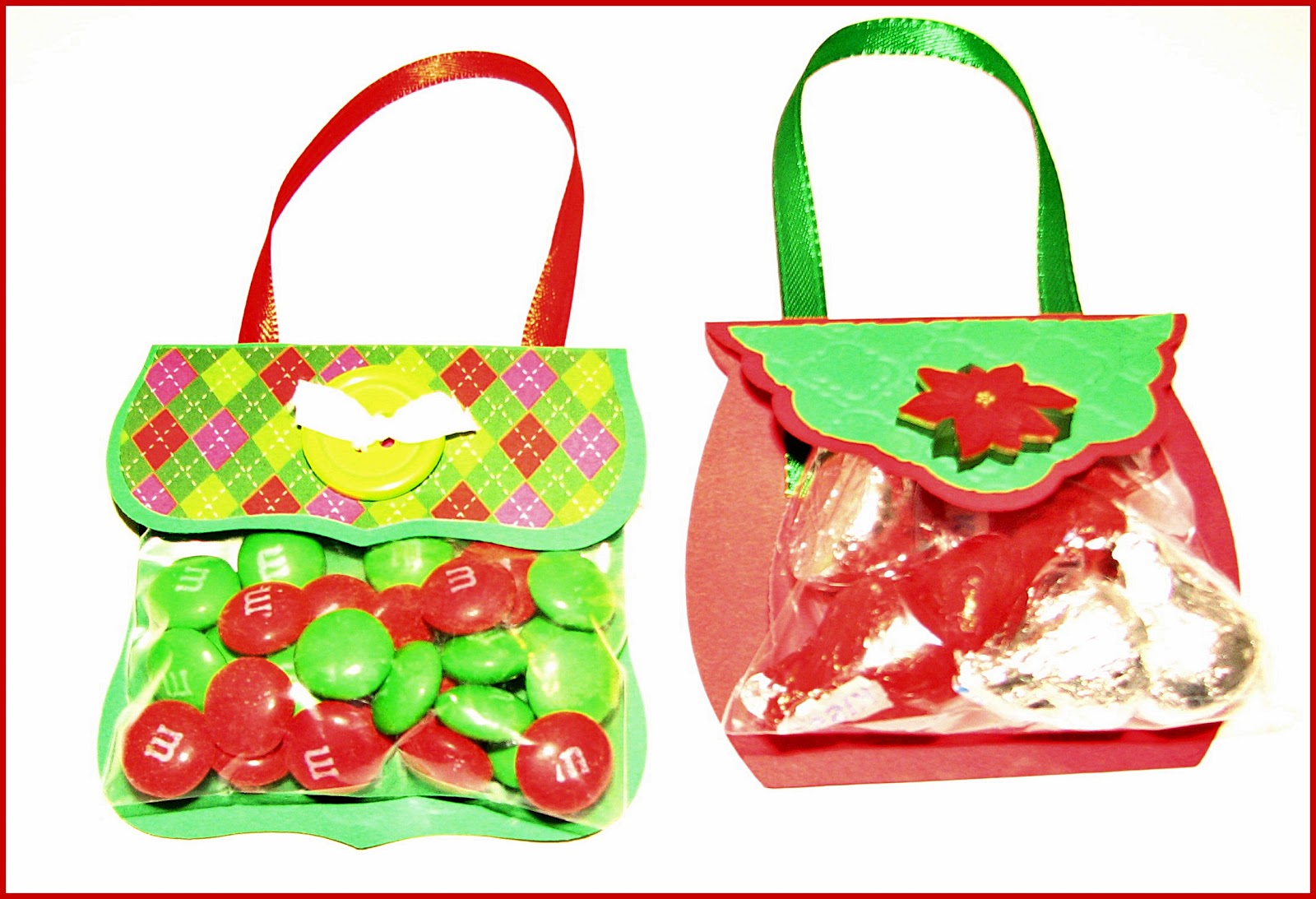 Around the Block with scrapalette Christmas Candy Purses