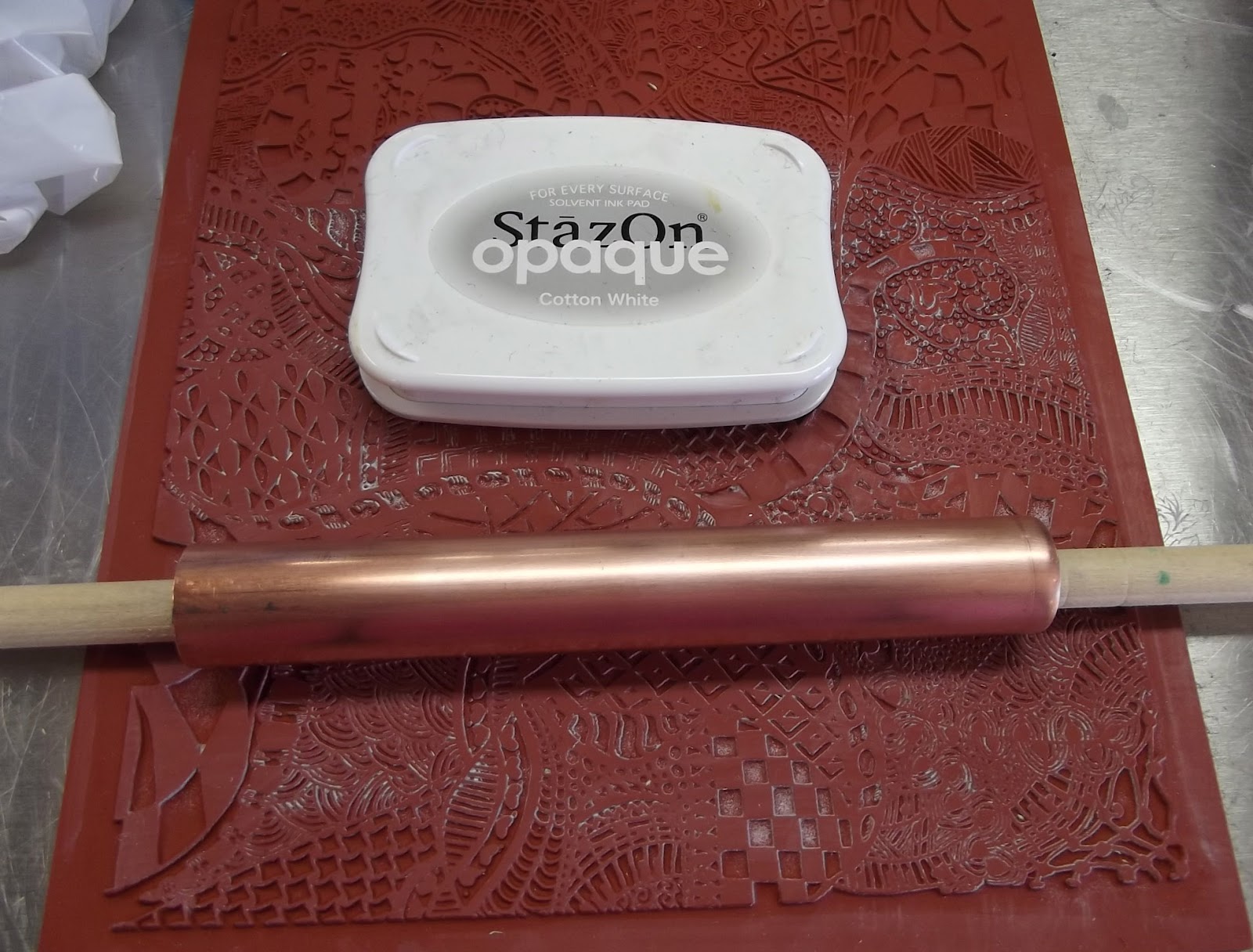 Etching Copper Pipe and Blanks with Zentangle Stamp