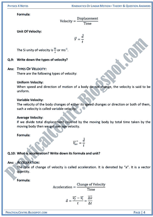 kinematics-of-linear-motion-theory-and-question-answers-physics-x