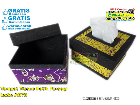 Tempat Tissue Batik Persegi murah