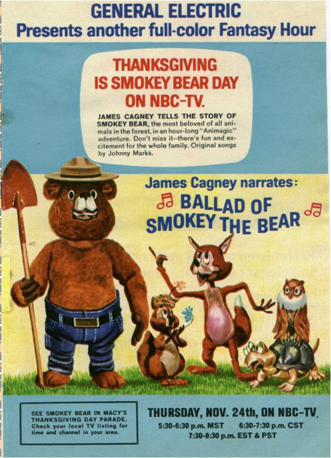Virginia Wildfire Information and Prevention: Smokey Bear and Thanksgiving is there a connection?