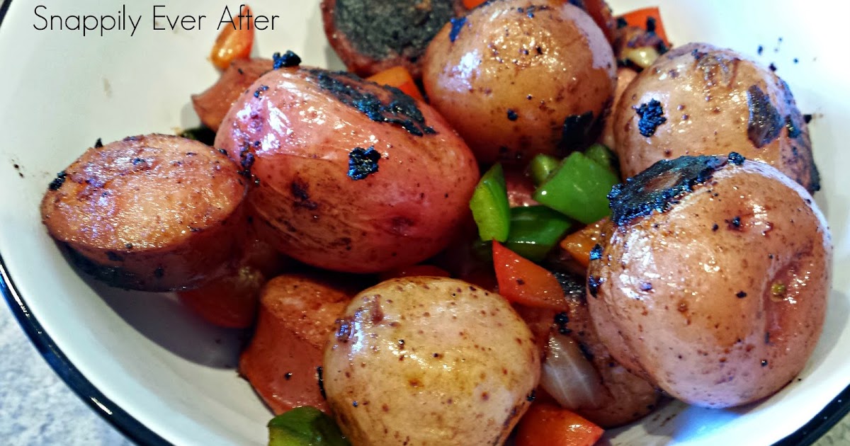 Snappily Ever After Kielbasa with Potatoes and Peppers