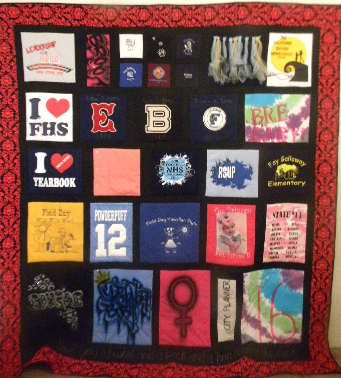 Matilda Quilts A Graduation Memory Quilt