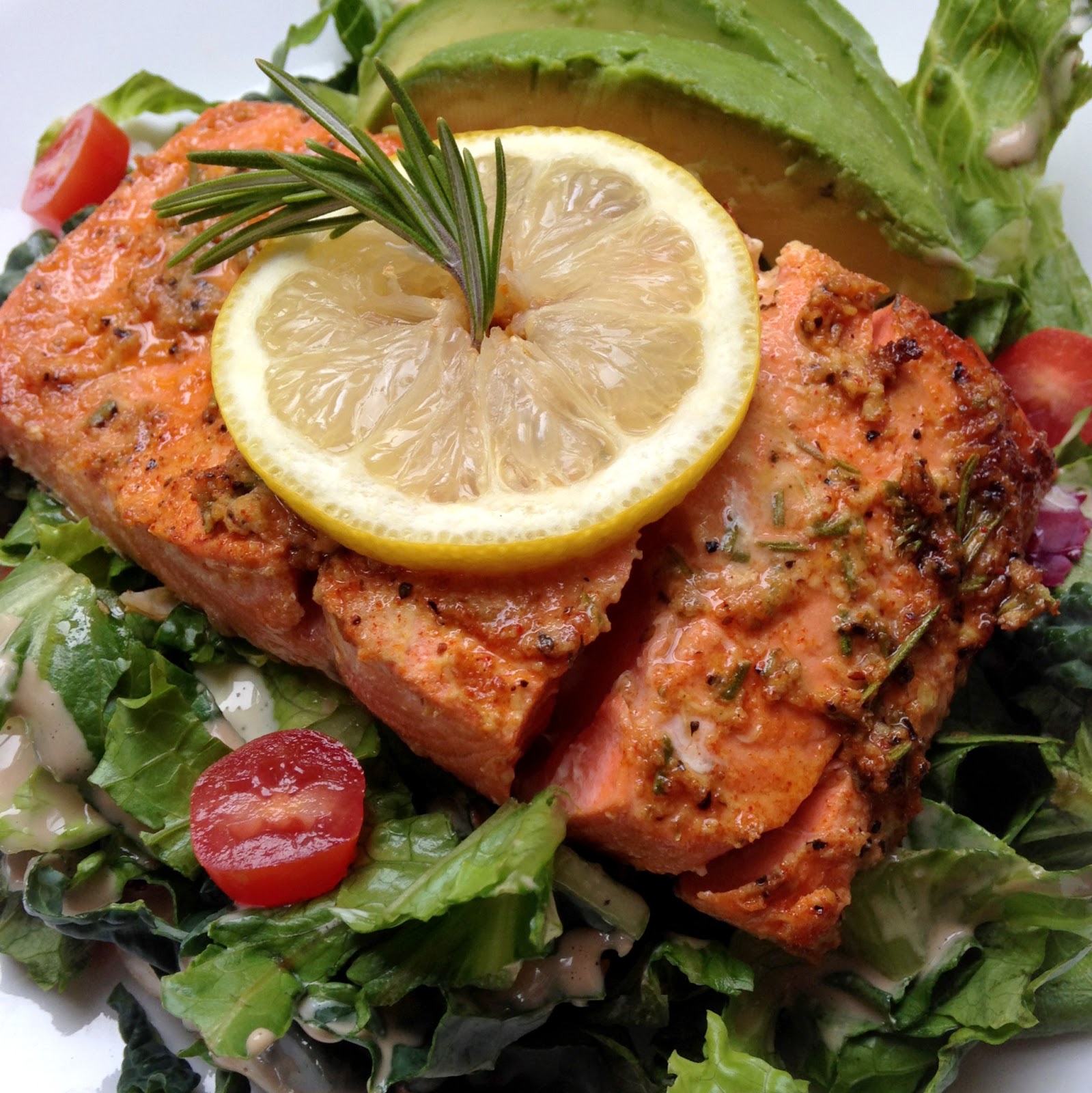 Live Right Be Healthy Rosemary Mustard Salmon