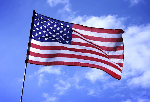 Image of a United States flag. 