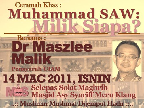 Dr. Maszlee Malik www.mymaktabaty.com
