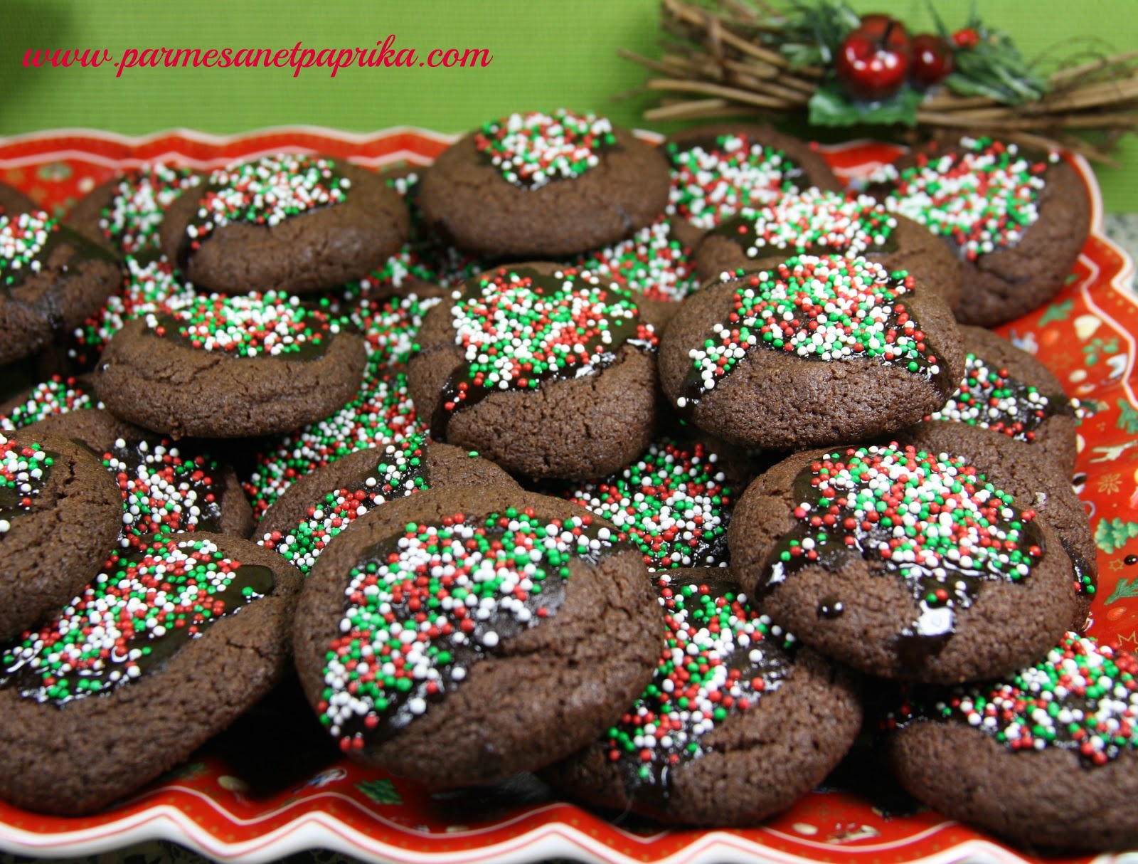 Parmesan et Paprika Christmas Cookies au Chocolat de Nigella