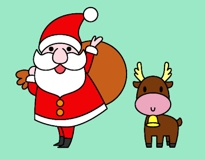 papai noel colorido para imprimir imagens para celular