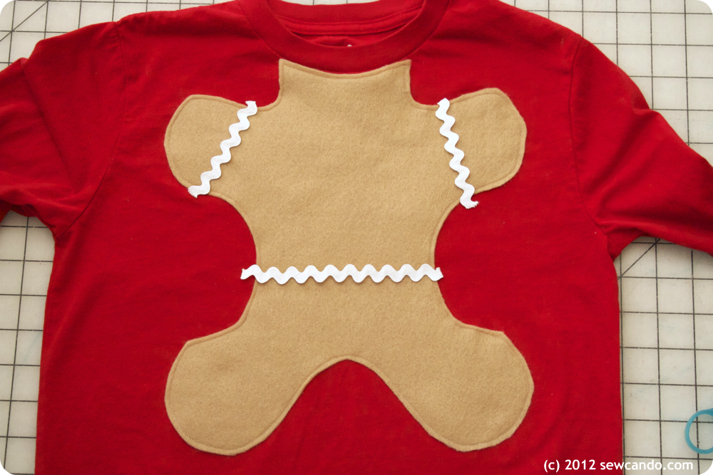 Sew Can Do Trim The Tee Craft Along Week 1The Gingerbread Man Shirt