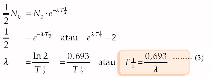 Deret Keradioaktifan dan Rumus Waktu Paruh, Contoh Soal Deret Keradioaktifan dan Rumus Waktu Paruh, Contoh Soal