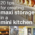 20 Tips For Creating Maxi Storage In A Mini Kitchen