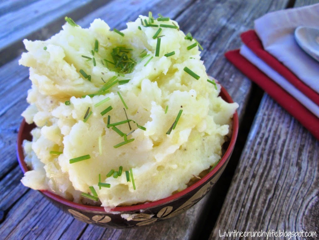 Roasted Garlic Mashed Potatoes (with coconut milk) Livin' the Crunchy Life