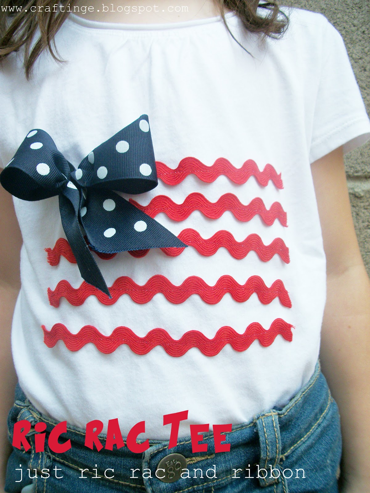 Crafting {E} Ric Rac 4th of July shirts