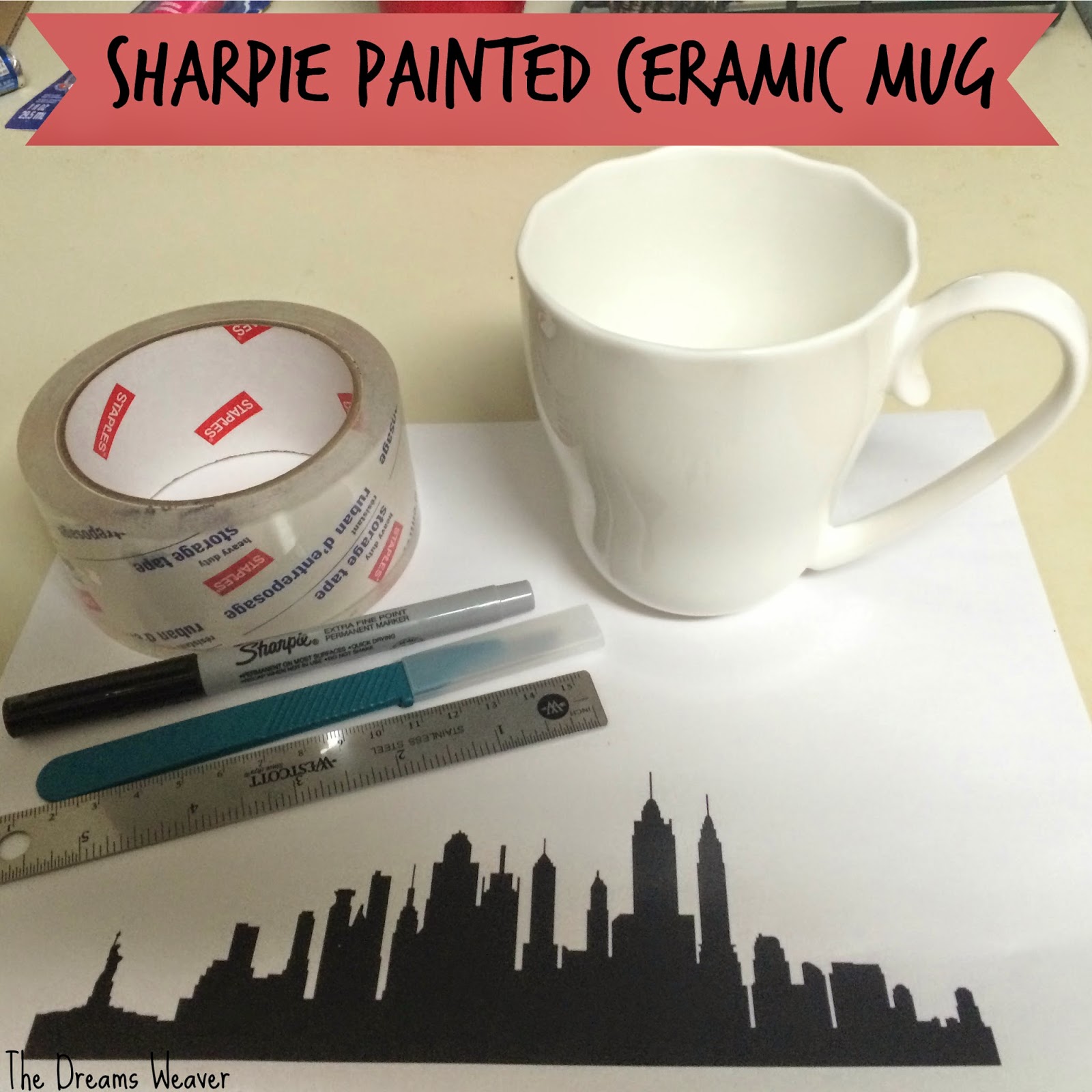 The Dreams Weaver Sharpie Painted Ceramic Mug