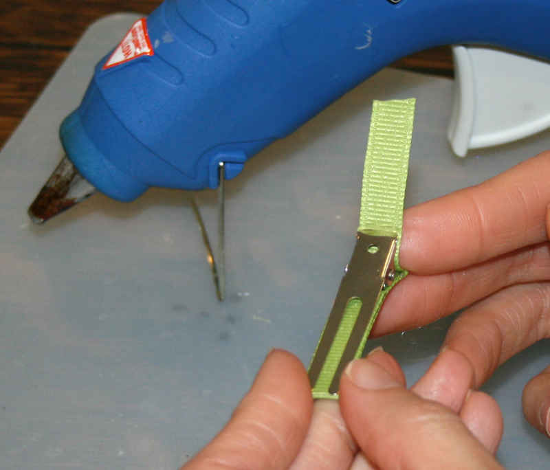 Modern Handmade Child Lined Alligator Hair Clips