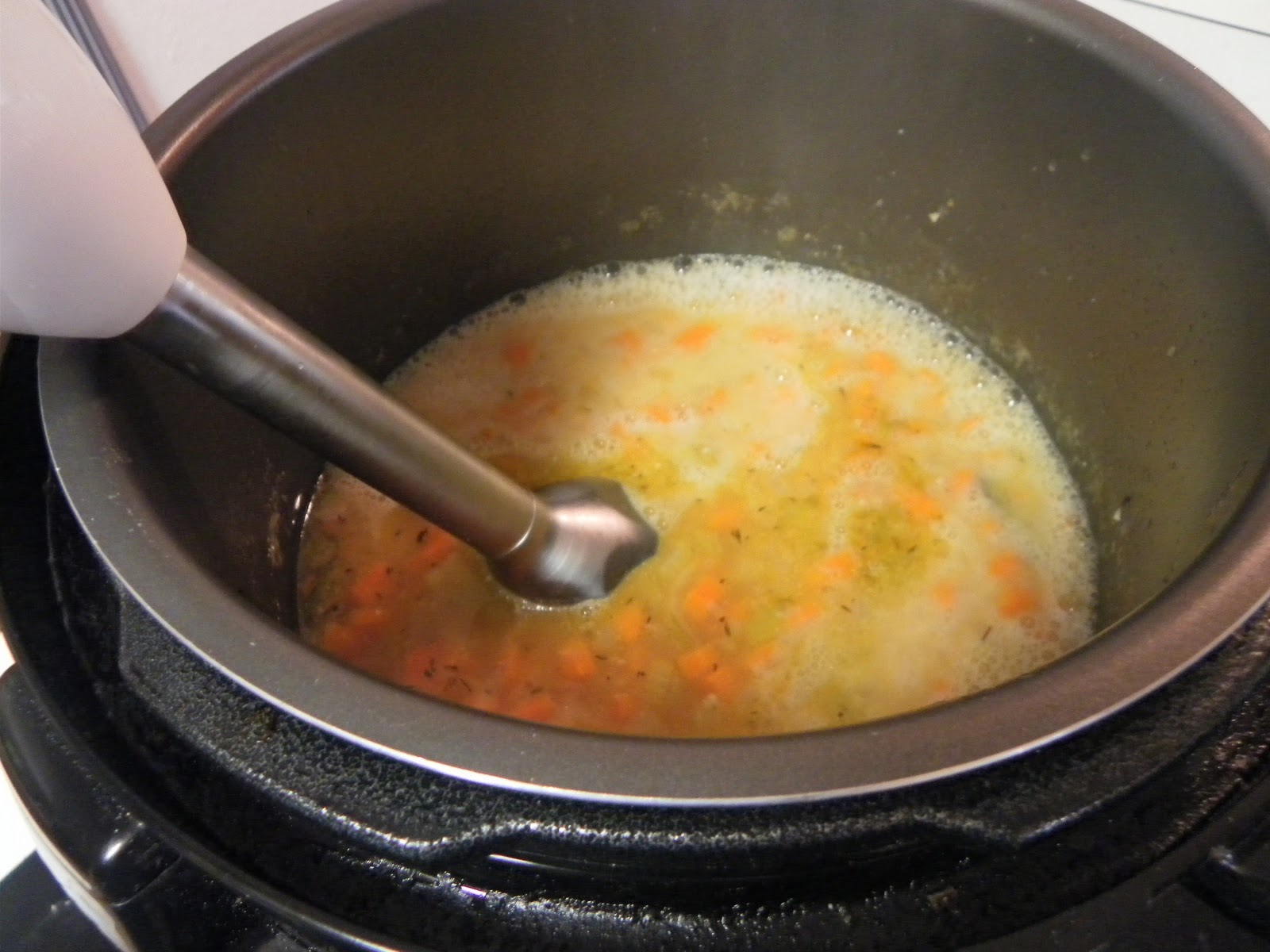 Tracy Cooks in Austin Yellow Split Pea Soup (pressure cooker style)