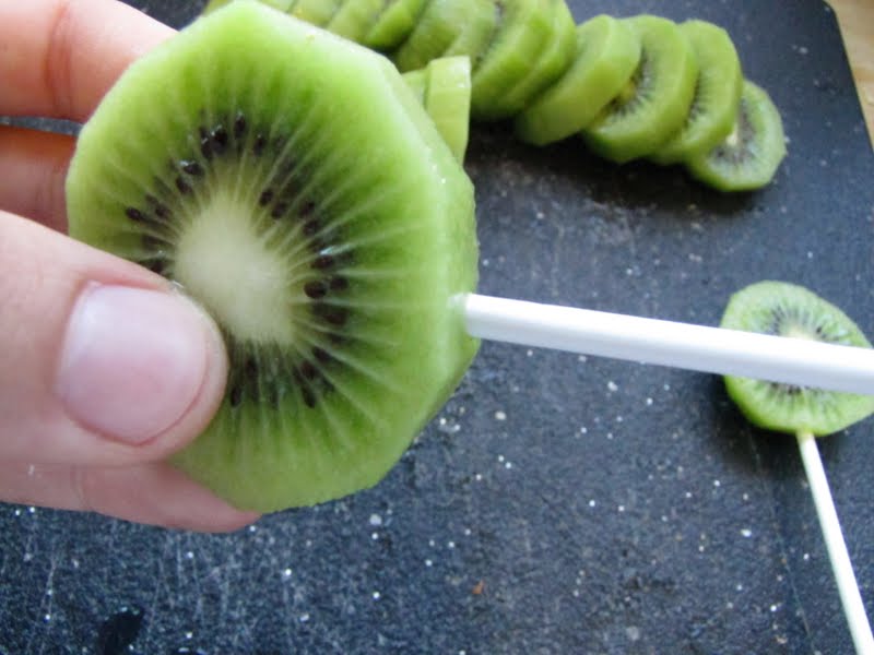 Alexandra Rose Chocolate Covered Kiwi {on a stick}