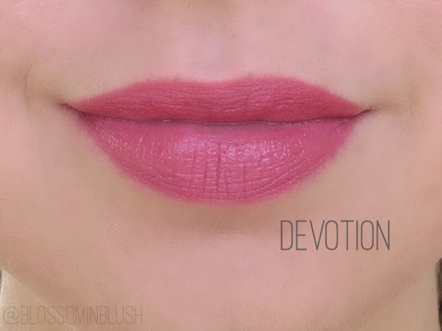 a picture of Revlon Ultra HD Matte Lipcolor ; Devotion (lip swatch)