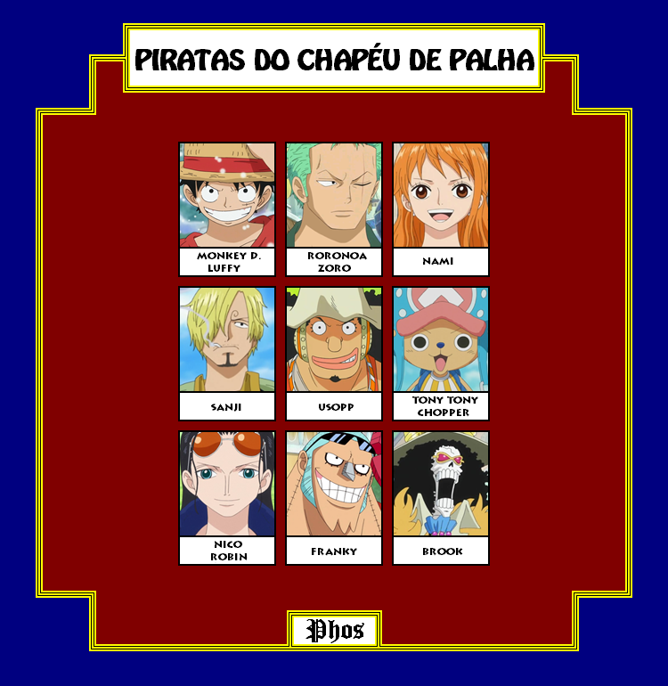 One Piece  Ranking dos melhores membros do Bando do Chapéu de