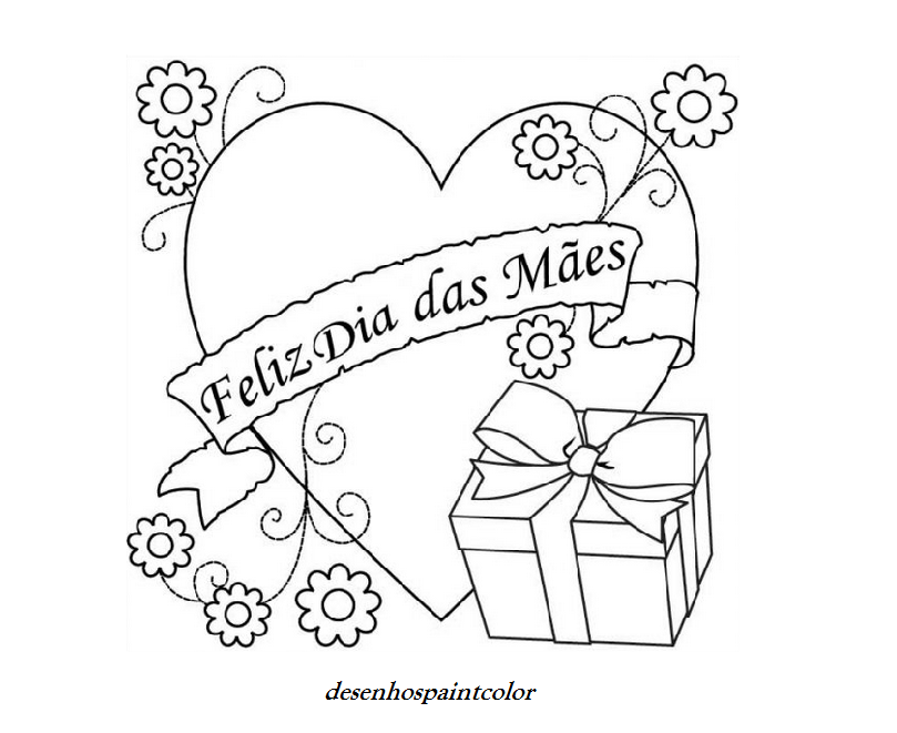 colorindo com a dry desenho de coraÇÃo com faixa para o dias mÃes