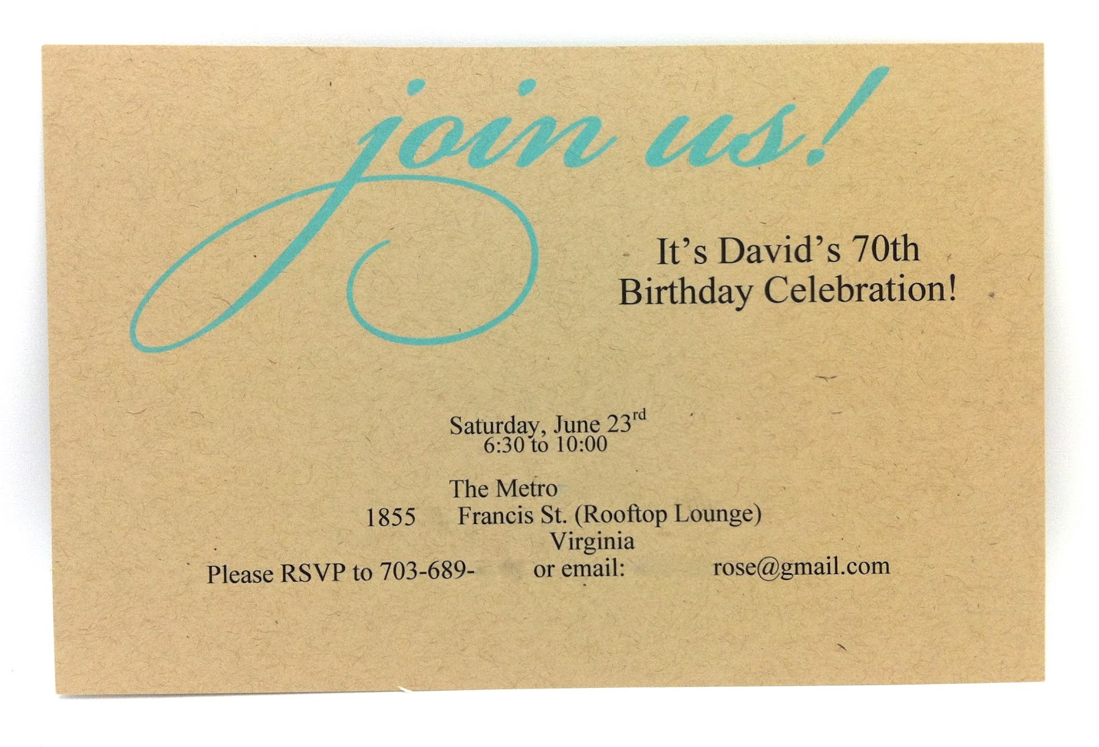 stamping on pre purchased invitations The Daily Marker