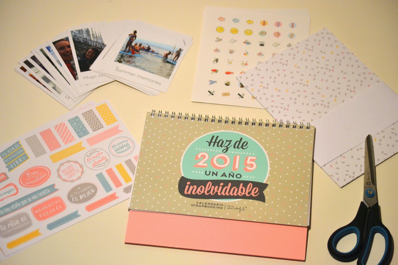 Regalos DIY Calendario scrapbook de Mr Wonderful A Golpe de Objetivo
