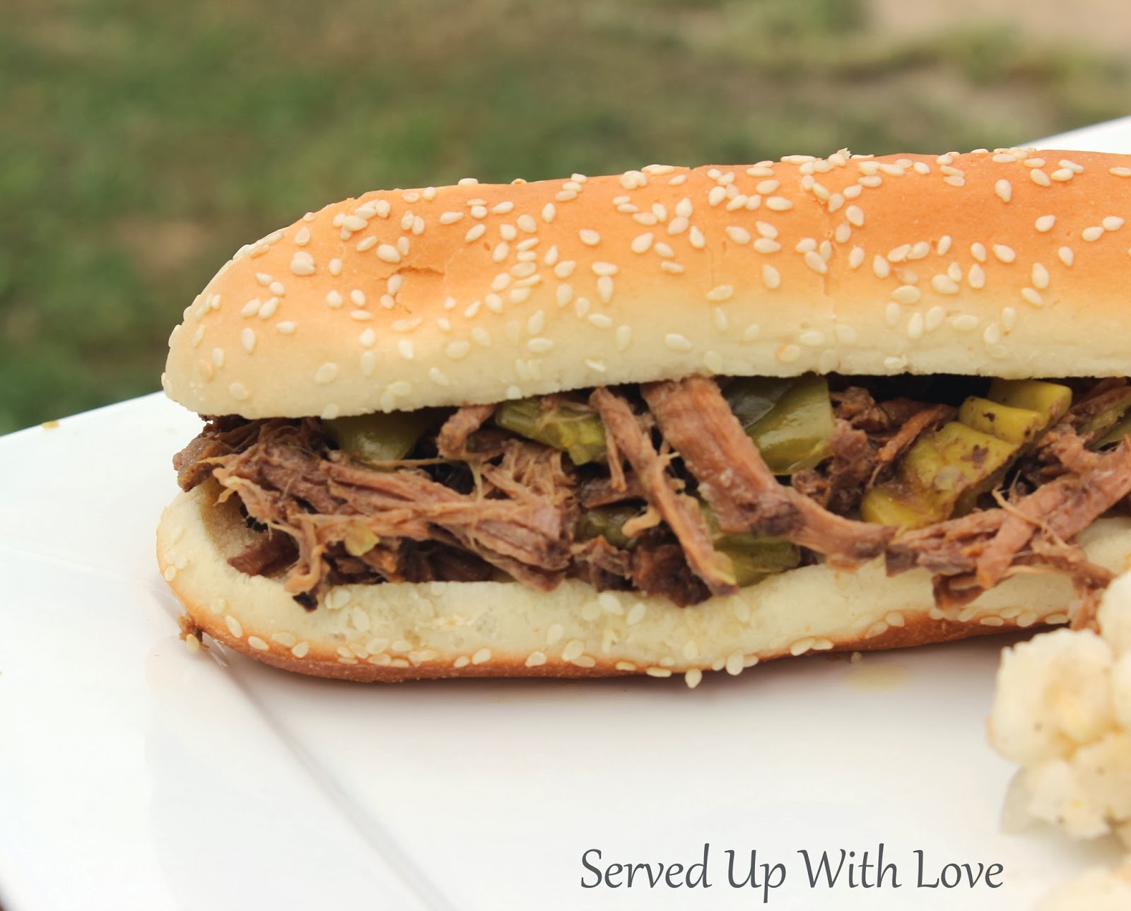 Served Up With Love Crock Pot Pepperoncini Beef