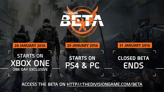 Στις 28 Ιανουαρίου η beta του The Division