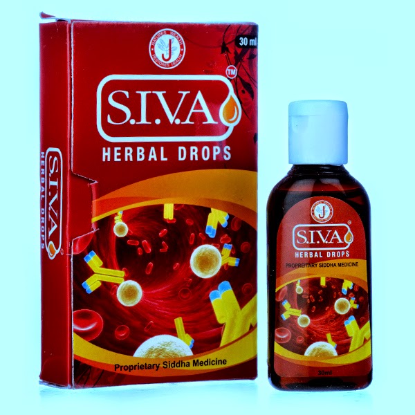 Dr. JRK Siddha's SIVA Herbal Drops; Ingredients, Indications, Dosage