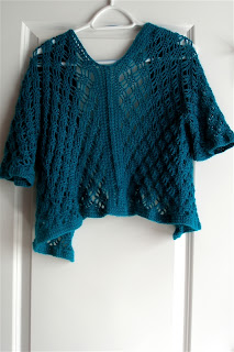 Rose Valley Cardigan finished, back