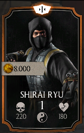 Mortal Kombat X Android Brasil: Personagens cards do jogo (Bronze)