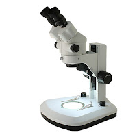 Quality control microscopes with zoom magnification.