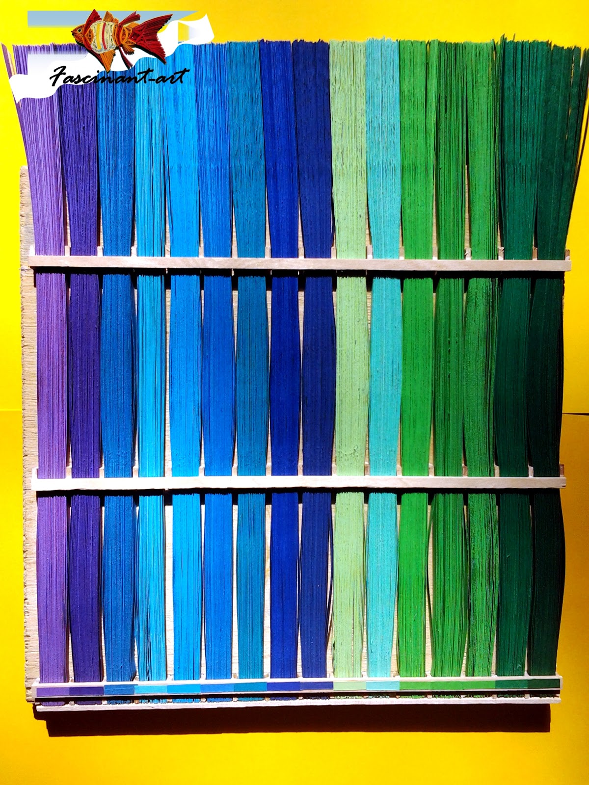 Quilling joy by Marius Paper strips storage.