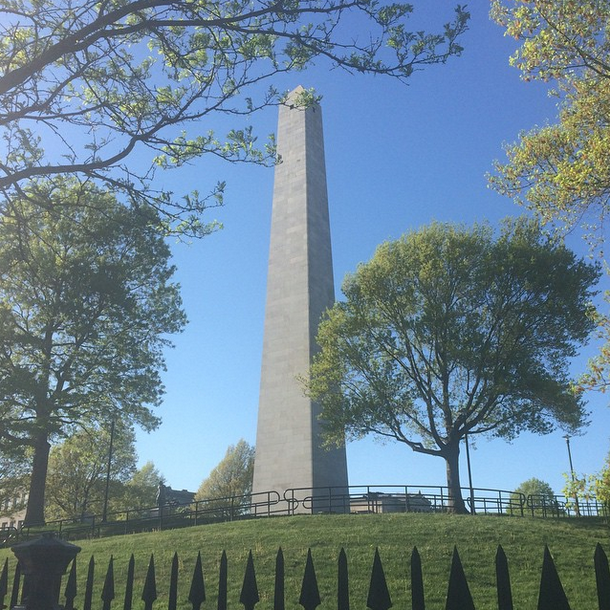 Bunker Hill Monument in Charlestown, MA