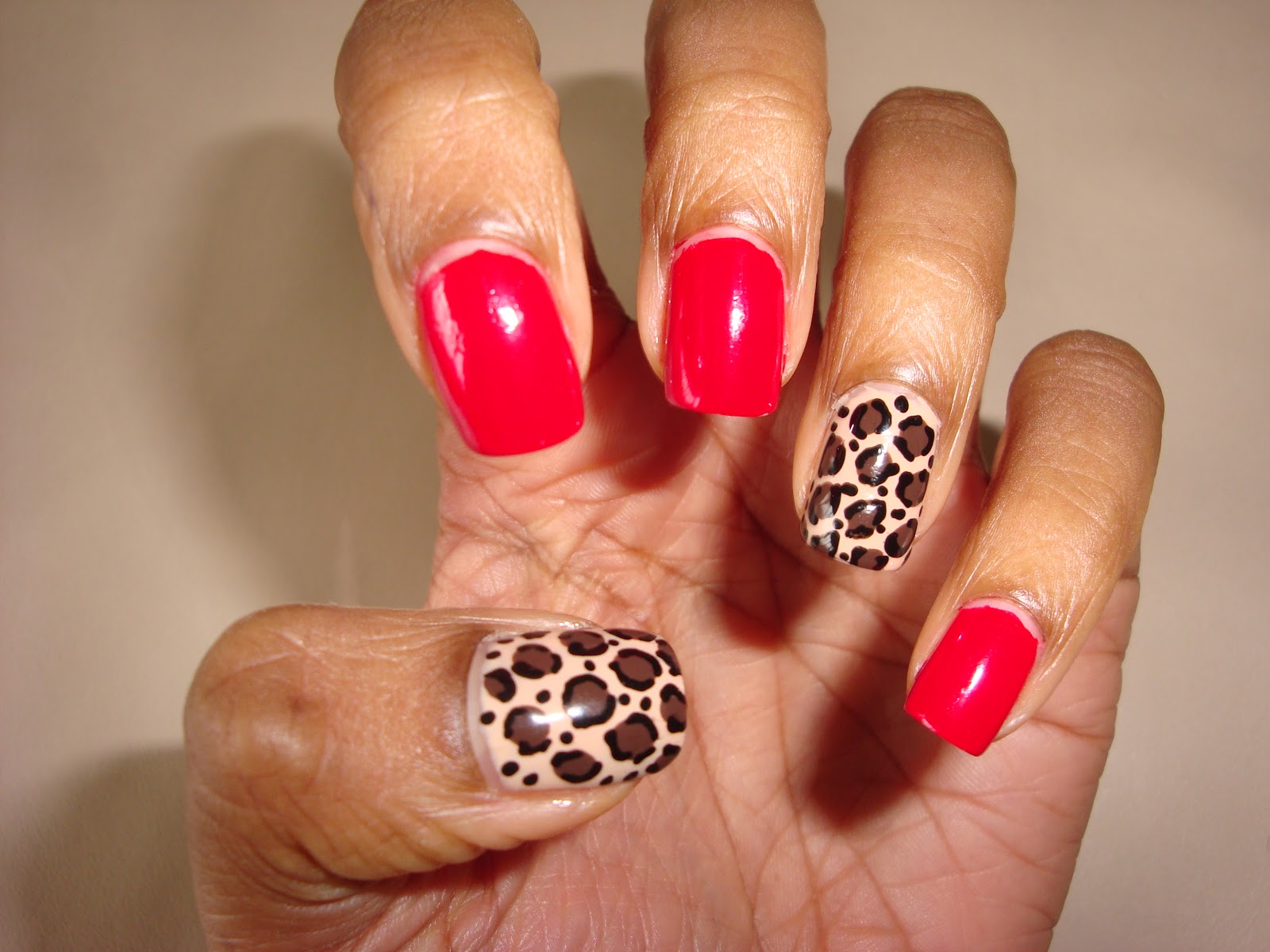 leopard nail polish