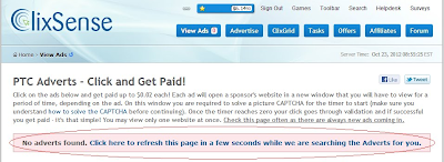 refresh link for more clixsense ads