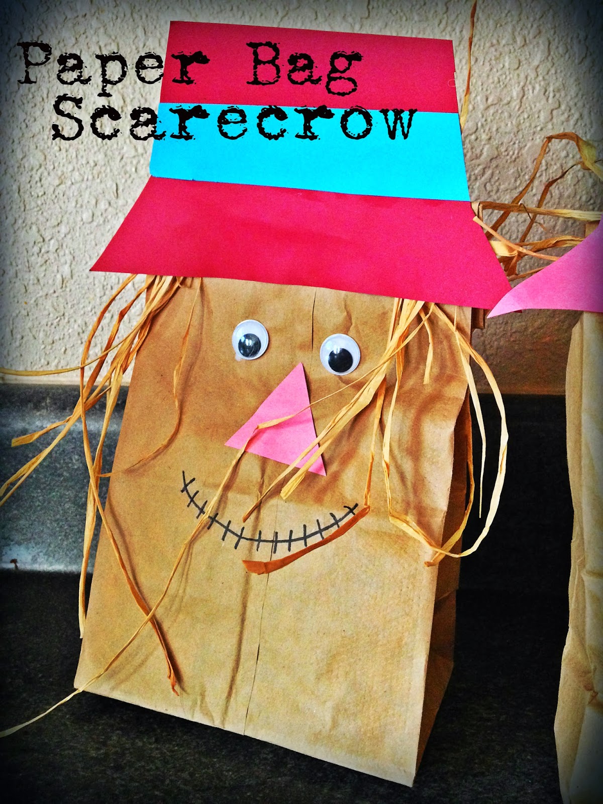 Lisa Bonita Paper Bag Scarecrow Craft