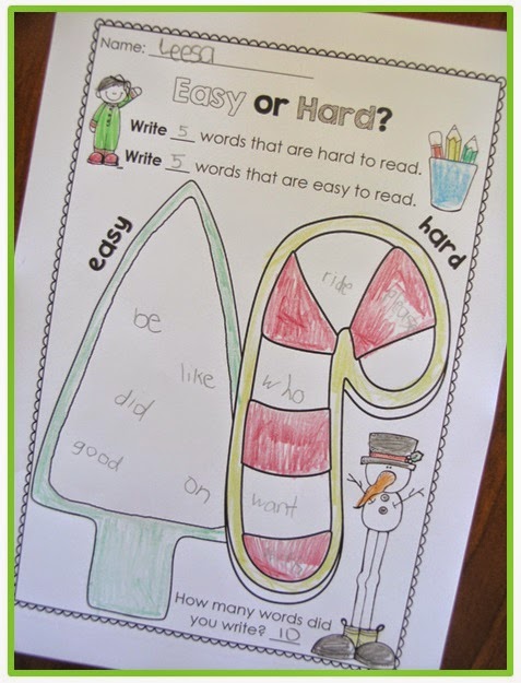 Christmas Printables for any Word List from Clever Classroom Christmas Printables for any Word List from Clever Classroom